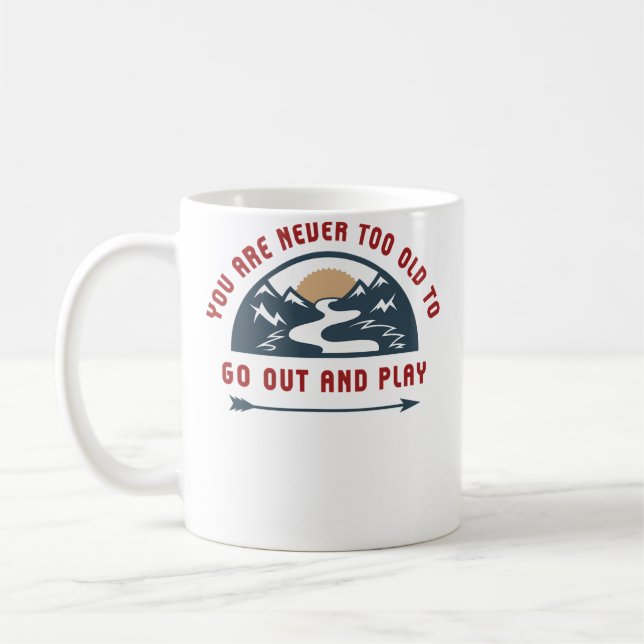 Abenteuer geh raus und spiel kaffeetasse (Links)