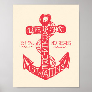 Abenteuer Gewartet Art Print Poster