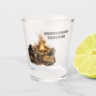 Abenteuer-Hütten-Trip-Junggesellenabschied-Rustika Schnapsglas
