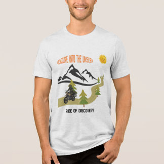 Abenteuer in das Unsichtbare Motorrad Outdoor-Aben Tri-Blend Shirt