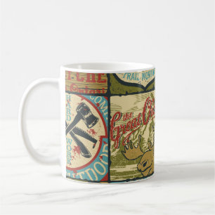 Abenteuer in den Nordgebieten: Symbolisches Patchw Kaffeetasse