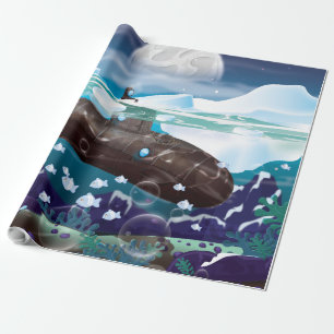 Abenteuer in der U-Boot-Arktis Geschenkpapier