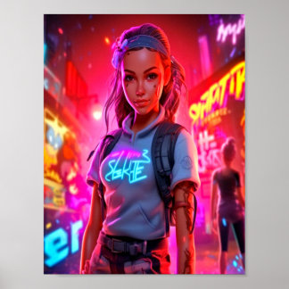 Abenteuer in Neo-City Poster