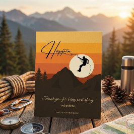 Abenteuer Klettersteig Sonnenuntergang Danke Karte