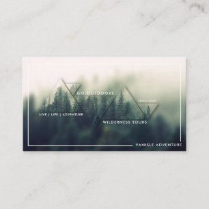 Abenteuer-Logo-Visitenkarte im Freien Visitenkarte