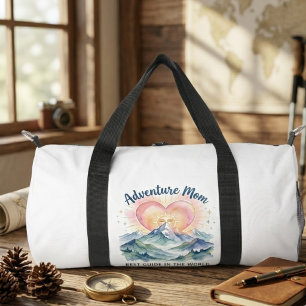 Abenteuer-Mama-Wasserfarben-Berg-Tasche Duffle Bag