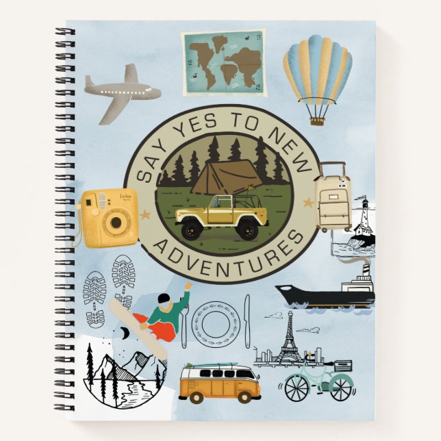 Abenteuer Memory Keepake-Bucket-Liste Notizbuch (Vorderseite)