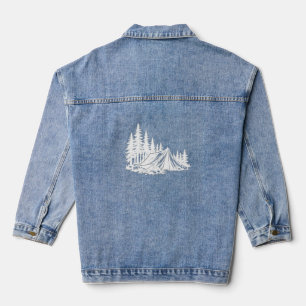 Abenteuer Natur Camping Berge Jeansjacke