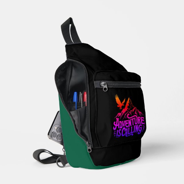 Abenteuer nennt Design Crossbody Bag (Offen)