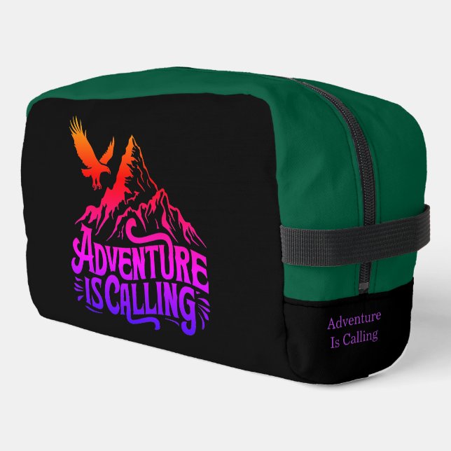 Abenteuer nennt Design Waschbeutel (Linke Seite)