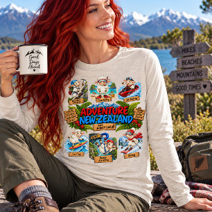 Abenteuer Neuseeland Sonderbares Schaf Tri-Blend Shirt