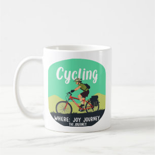 Abenteuer-Radfahrer "Joy Journey" Kaffeetasse