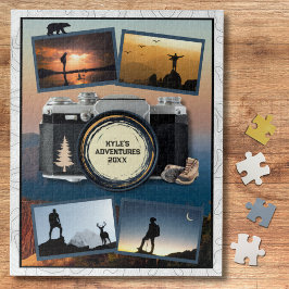 Abenteuer-Reise-Andenken-Foto-Collage