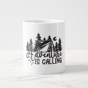 Abenteuer ruft Jumbo-Tasse