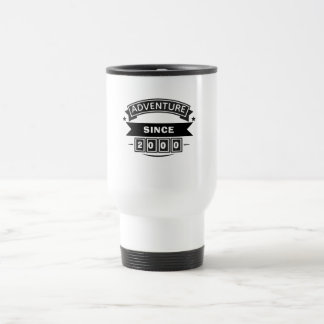 Abenteuer seit [Jahr] Individuelle Thermotasse für Reisebecher