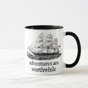 Abenteuer sind lohnenswert Reisebecher Tasse
