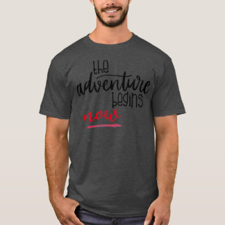 Abenteuer-Slogan-Reise-Trip-Camper-lustig-Junggese T-Shirt