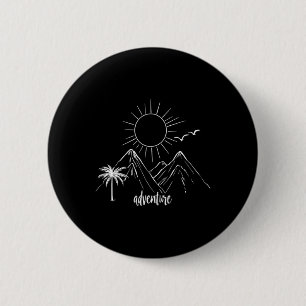 Abenteuer Sonnenaufgang Berge Wandern Camping Camp Button