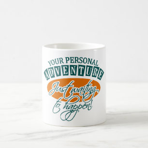 ABENTEUER-Tasse - wählen Sie Stil & Farbe Kaffeetasse
