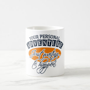 ABENTEUER-Tasse - wählen Sie Stil & Farbe Kaffeetasse