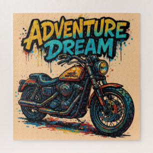 Abenteuer-Traumfahrt / Vintage-Chopper-Motorrad