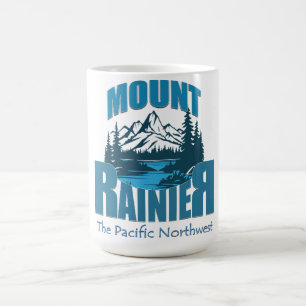 Abenteuer-Typografie Mount Rainier Wortkunst-Des Kaffeetasse