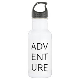 Abenteuer-Typografie-Wasser-Flaschen-Edelstahl Edelstahlflasche