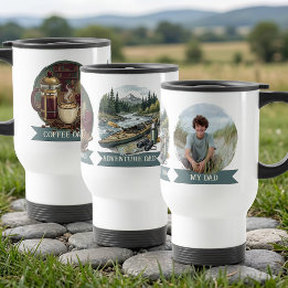 Abenteuer und Kaffee Mein Papa Foto Reisebecher