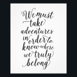 Abenteuer unternehmen | Art Print Fotodruck<br><div class="desc">Moderne Kunstdrucke aus der feinen und Dandy Paperie! Einfach rahmen und anzeigen.</div>