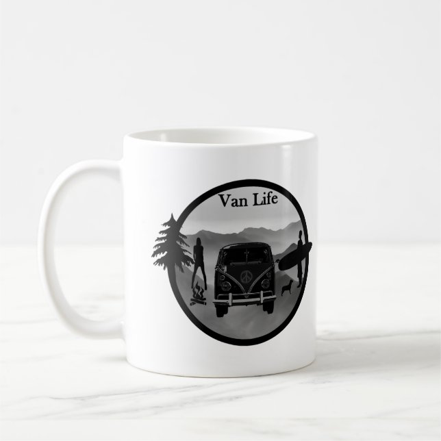 Abenteuer Van Life Kaffeetasse (Links)