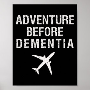 Abenteuer vor Demenz Gewitter Flugzeug Retir Poster