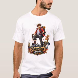 Abenteuer warten auf Männer Grafik T-Shirt