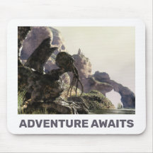 Abenteuer warten. Fantasielandschaft