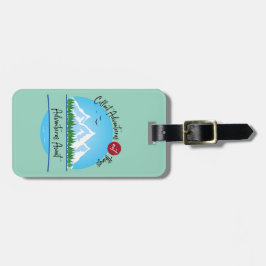 Abenteuer warten Gepäckmarke Gepäckanhänger