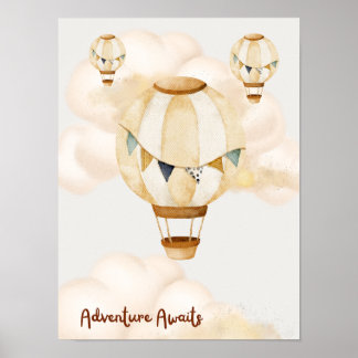 Abenteuer warten neutrales Poster
