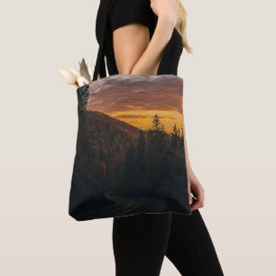 Abenteuer warten: Straße und Wald Tasche