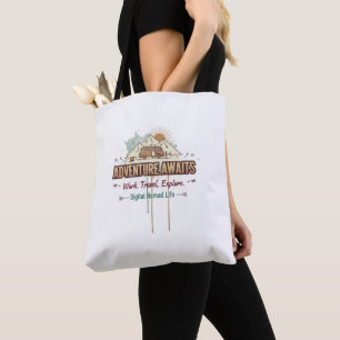 Abenteuer warten tasche