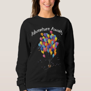 Abenteuer wartet Aircraft Riding Hot Air Ballon Sweatshirt