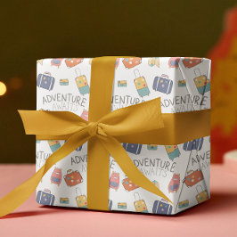 Abenteuer wartet auf Reiseschleifblätter Geschenkpapier Set