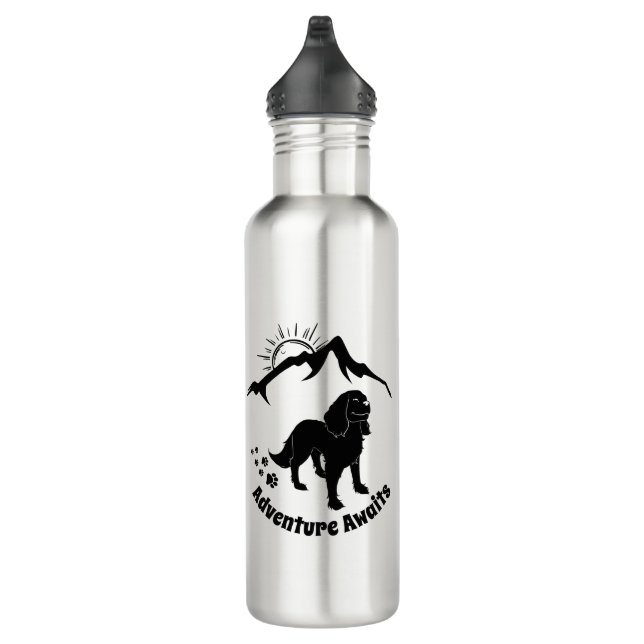 Abenteuer wartet Wandern Cavalier Stainless Steel  Edelstahlflasche (Rechts)
