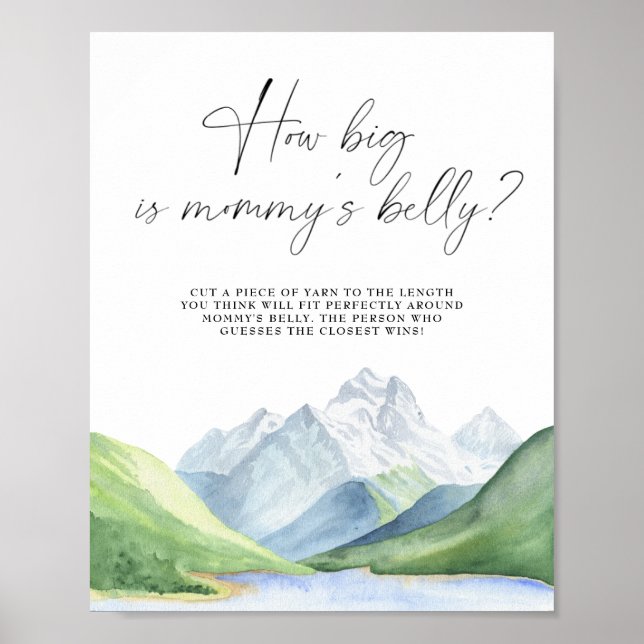 Abenteuer - Wie groß ist das Bauchposter der Mama? Poster (Vorne)