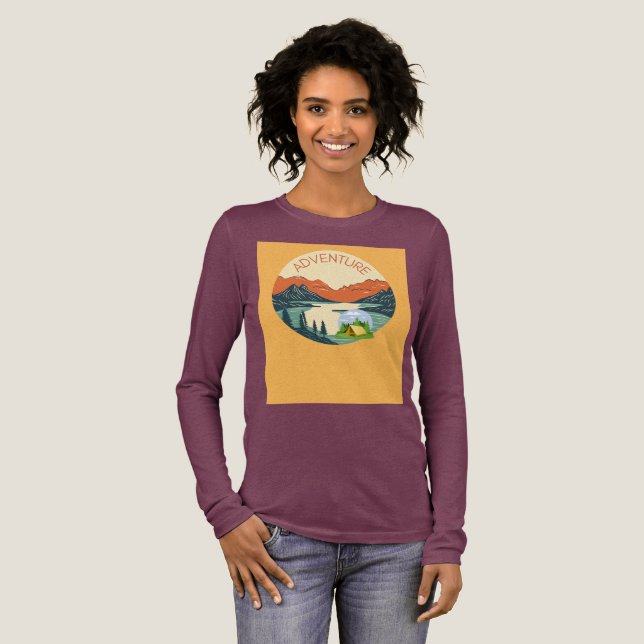 Abenteuerdesign  Tri-Blend shirt (Volle Vorderseite)