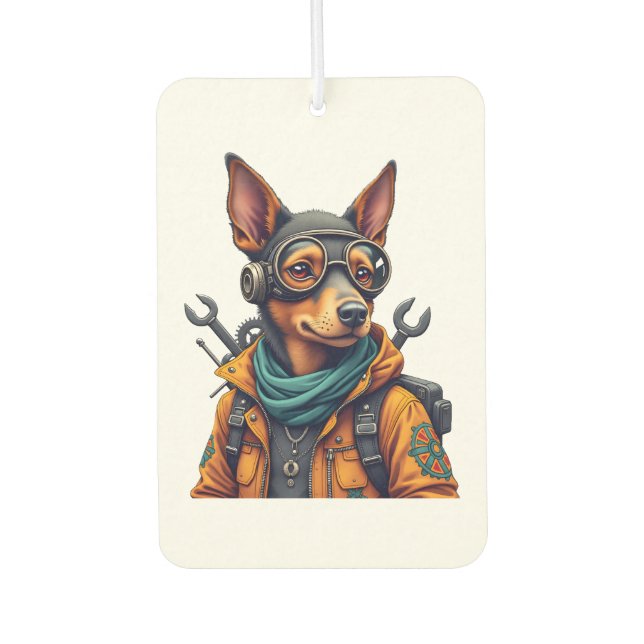Abenteuerhund   autolufterfrischer (Vorderseite)