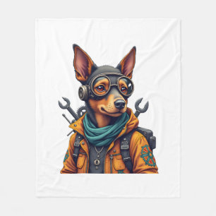 Abenteuerhund fleecedecke