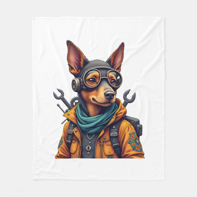 Abenteuerhund   fleecedecke (Vorderseite)