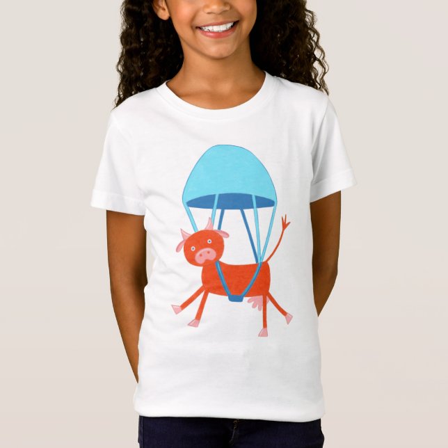 Abenteuerliche Kuh T-Shirt (Vorderseite)