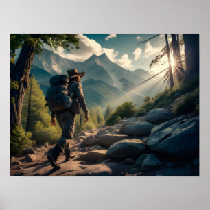 Abenteuerliche Wanderung Poster