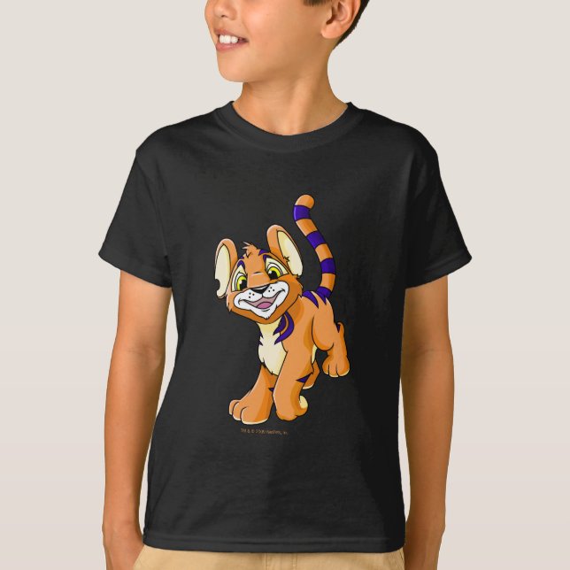 Abenteuerliches orange Kougra T-Shirt (Vorderseite)