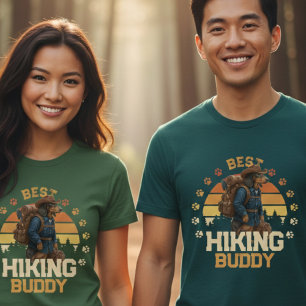 Abenteuerlustiger Amerikanischer Englischer Wander T-Shirt
