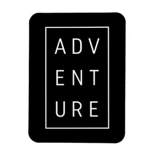 Abenteuertypografie Magnet